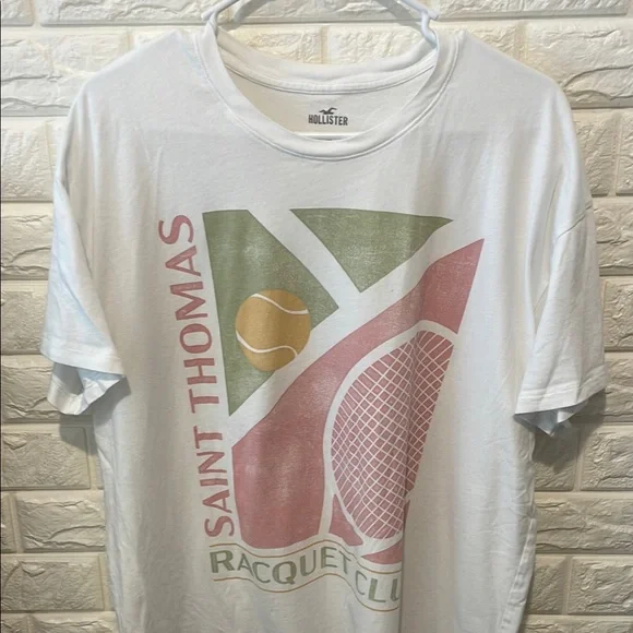 Hollister White Saint Thomas Graphic Tee - Picture 1 of 3